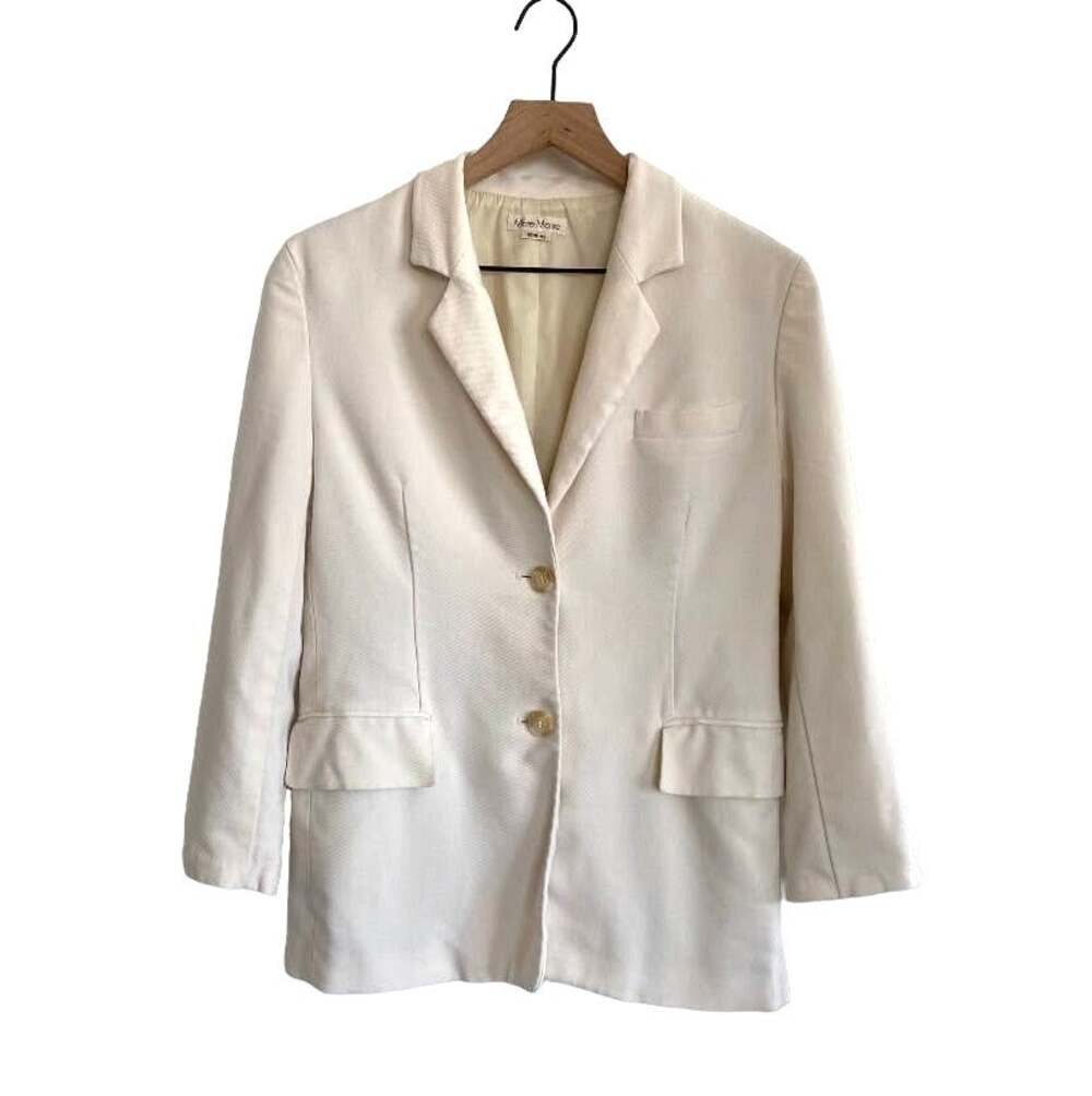 Vintage Ivory Cream Blazer Size S Korean Designer